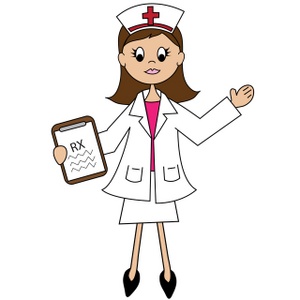 drawing of a nurse.